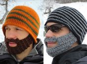 Nova moda: norte-americana cria gorros com barba para homens
