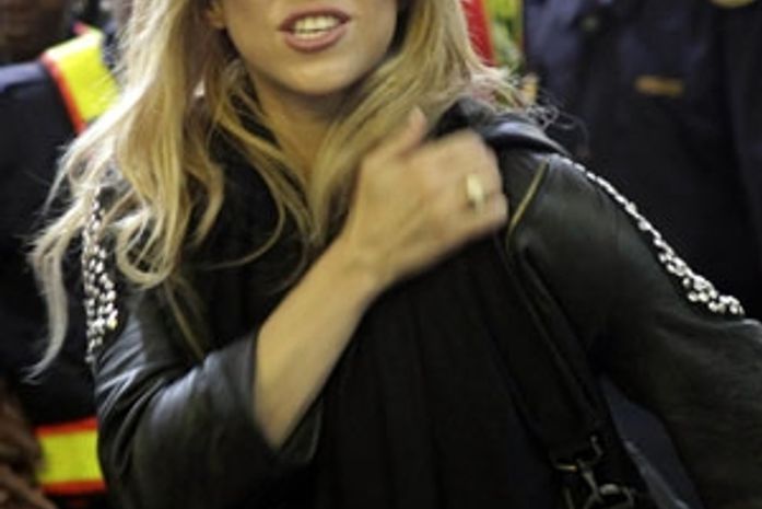 Shakira desembarca em Joanesburgo 