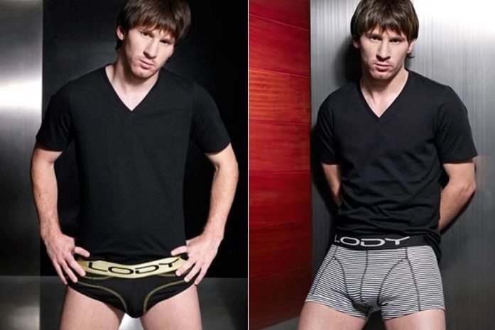 Messi posa de cueca para marca de roupa íntima masculina