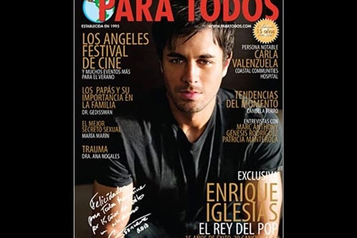 Galã latino: Enrique Iglesias é capa da 'Para Todos'
