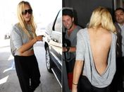 Lindsay Lohan aposta em decote generoso em tarde de compras
