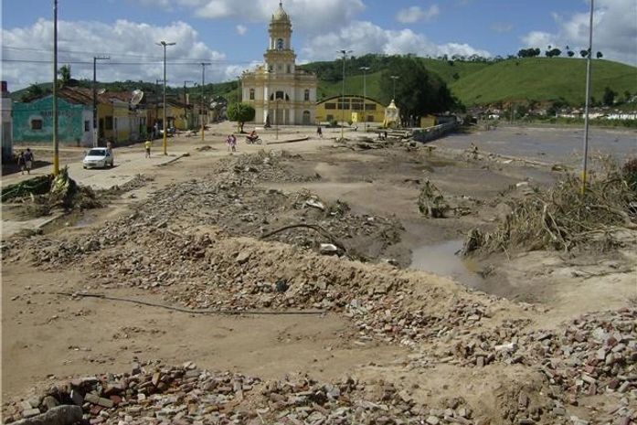 São José da Laje - Praça Multieventos ficou totalmente destruída