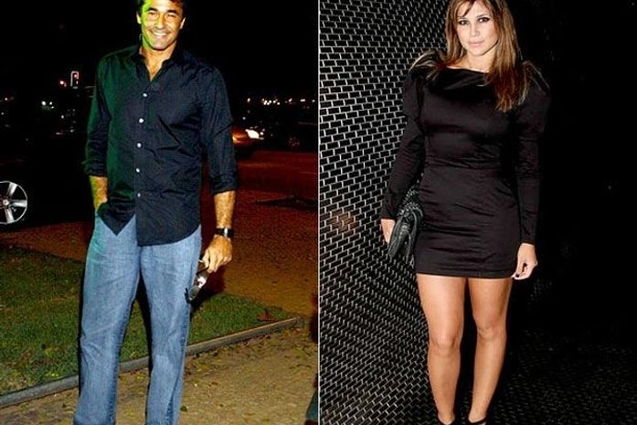 Luciano Szafir e Mulher Samambaia teriam se beijado em boate