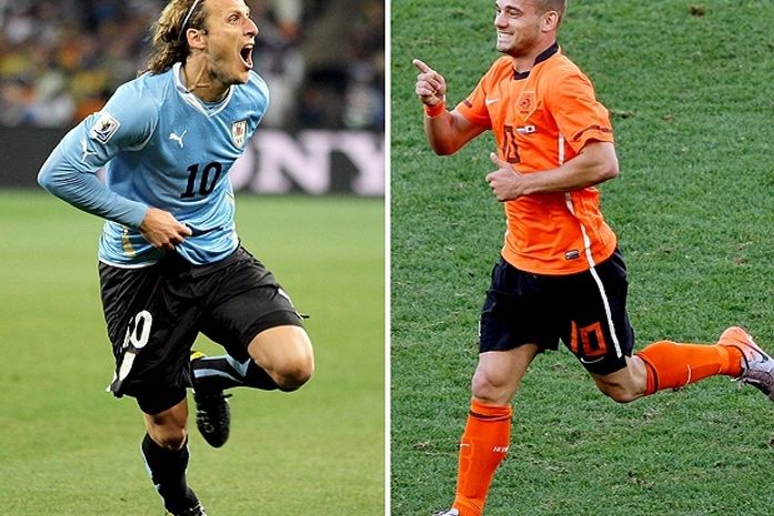 Uruguai e Holanda fazem a primeira semifinal da Copa