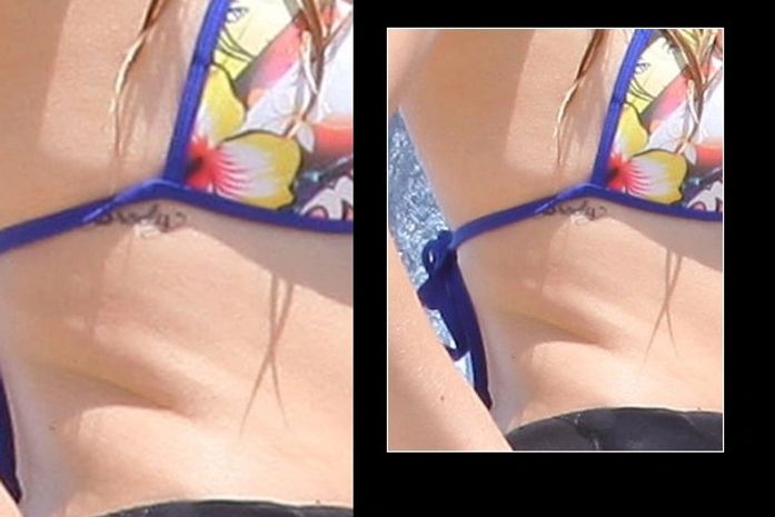 Avril Lavigne exibe nova tatuagem