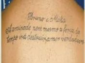 Tatuagem de Macarrão revela forte amizade com goleiro Bruno