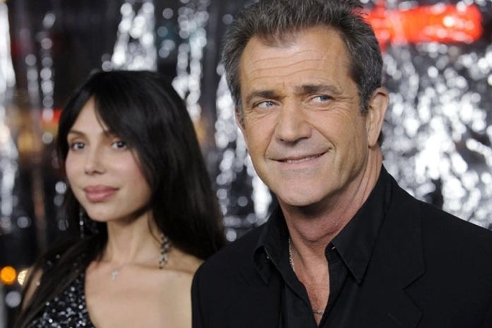 Oksana Grigorieva e Mel Gibson, em foto de arquivo