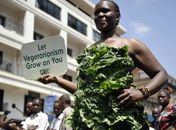 Quênia tem protesto vegetariano