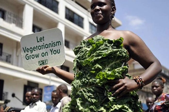 Quênia tem protesto vegetariano