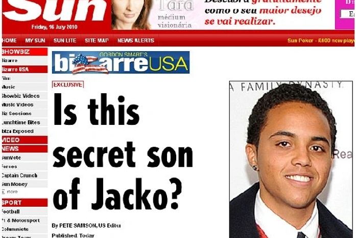 Michael Jackson pode ser pai de garoto de 18 anos