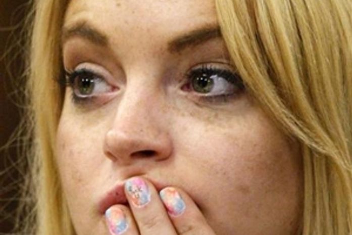 A atriz Linsay Lohan em imagem do dia de seu
julgamento, no início do mês.