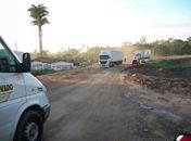 Perigo: Em quinze dias, quatro carretas tombam em trecho da obra do anel Viário‏