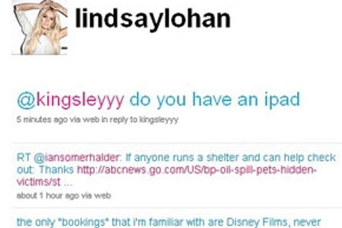 O Twitter de Lindsay