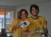  Claudia Jimenez e o ex-namorado, Rodrigo Bonadio (foto de arquivo) 