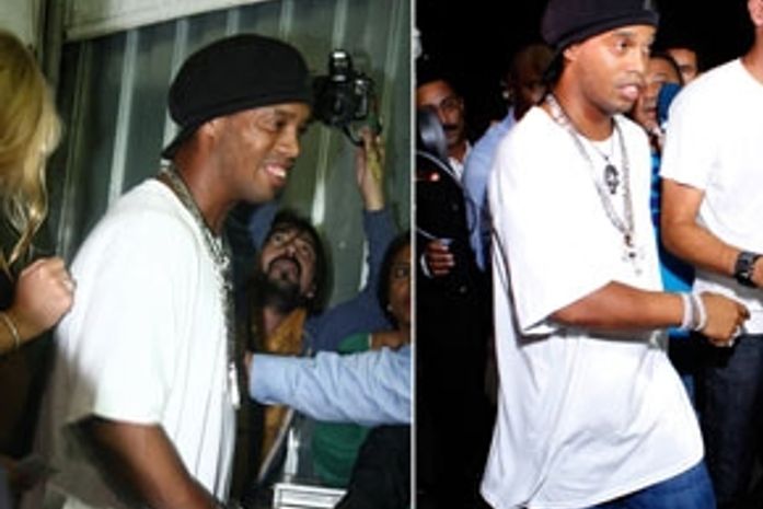 Pegador: Ronaldinho Gaúcho saiu com ex de Adriano