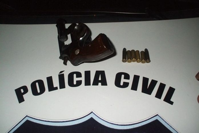 Arma foi encontrada com Marcos da Silva