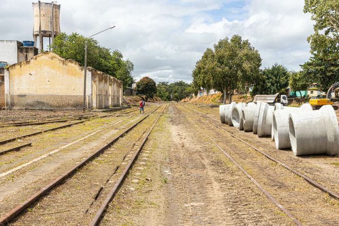 Prefeitura de Arapiraca inicia a sétima etapa da Ciclovia do Trabalhador na antiga estação ferroviária

