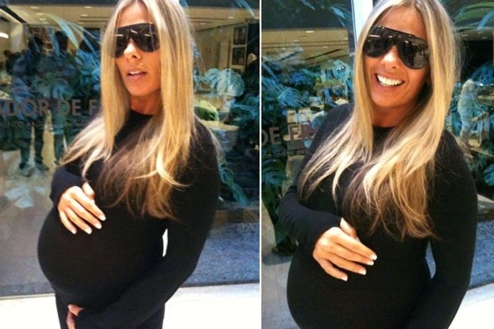 Adriane Galisteu deixa o spa e anuncia: 'Falta pouco para Vittorio chegar'