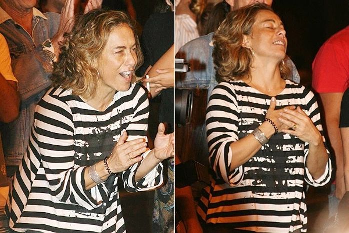 Cissa Guimarães dança e chora em homenagem ao filho no túnel