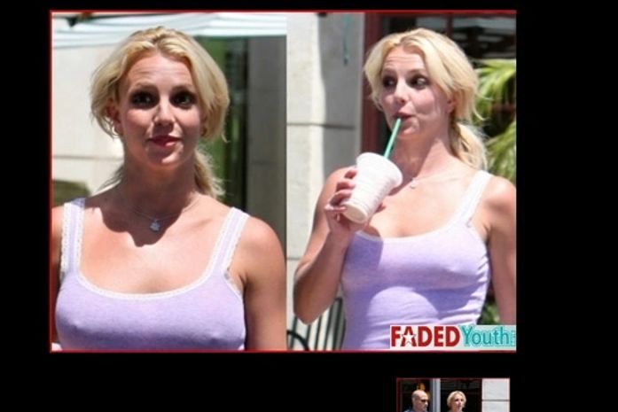 Britney esquece mais uma vez o sutiã em passeio pela Califórnia