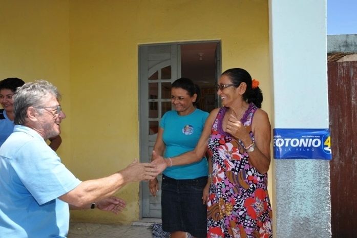 Teotonio e mãe da jogadora Marta