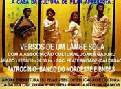 Versos de uma Lambe Sola em Pilar neste sábado