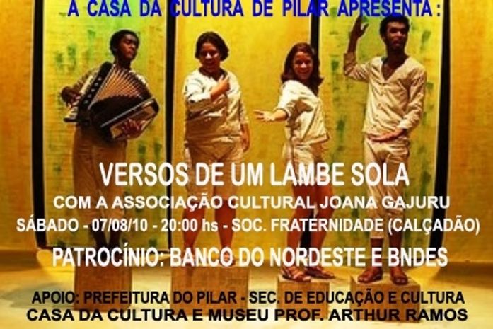 Versos de uma Lambe Sola em Pilar neste sábado