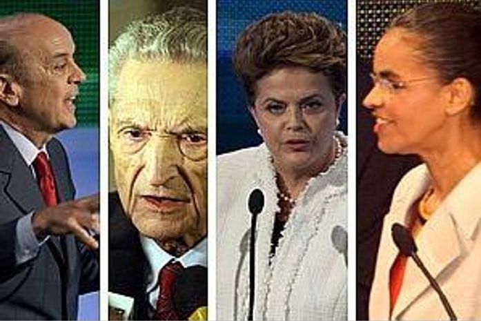 Serra e Dilma polarizam debate. Plinio vira hit no Twitter