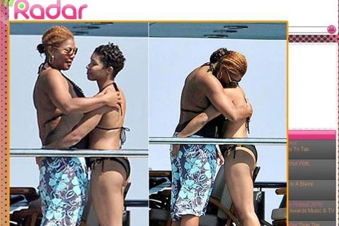 Queen Latifah é fotografada em clima de romance com a namorada
