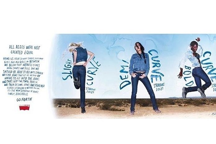 Levi´s lança linha mundial de jeans com curvas para acentuar