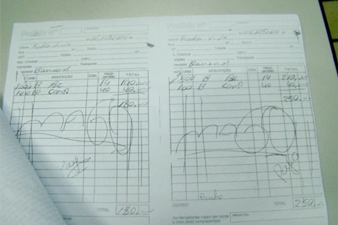 Notas apreendidas