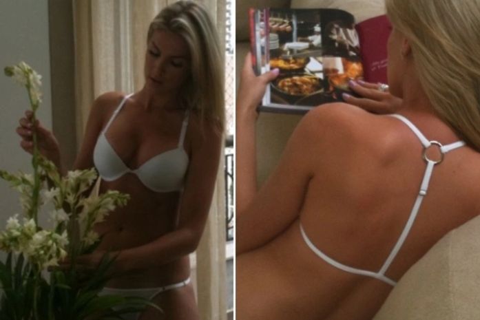 Ana Hickmann aparece só de calcinha e sutiã no Twitter