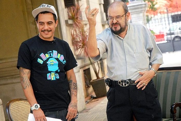 Marcelo D2 e Zé do Caixão se encontram em programa de TV