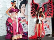 Candidatas a Miss Universo desfilam trajes típicos em preliminar de concurso