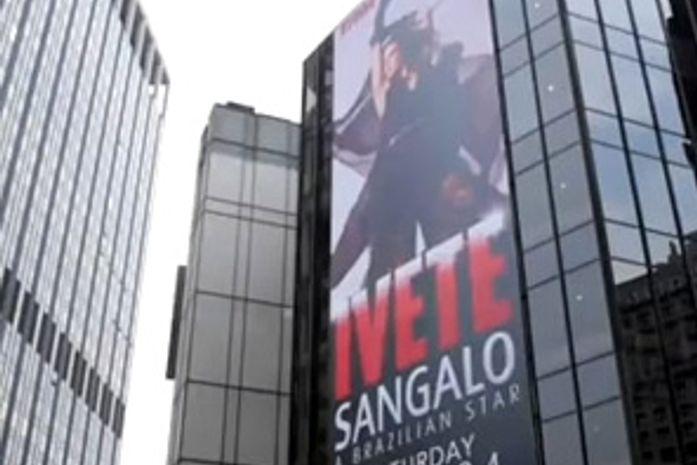Ação impactante de divulgação do show de Ivete no