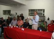 Lessa é recebido com festa na Associação de Mulheres de Palmeiras
