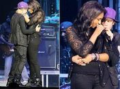 Clima quente: Justin Bieber canta de mãos dadas com Jessica Jarrell