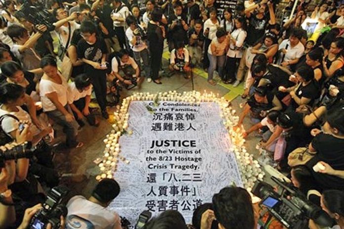 Hong Kong homenageia vítimas de sequestro a ônibus nas Filipinas