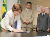 Presidente do TJ empossa juiz para a Comarca de Santana do Ipanema