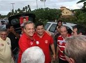 “Lessa irá tirar Alagoas do atraso”, disse Joaquim Brito em comício no Litoral Norte