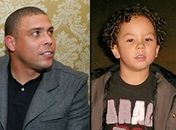 Ronaldo e Alexander, de cinco anos, suposto filho do jogador com Michele Umezu