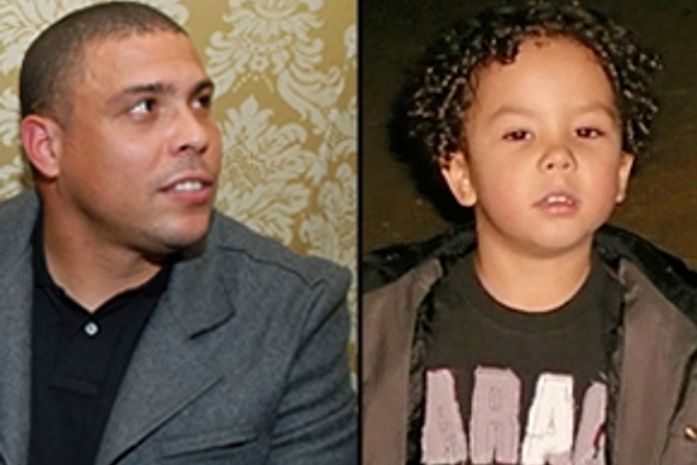 Ronaldo e Alexander, de cinco anos, suposto filho do jogador com Michele Umezu