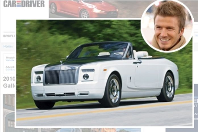 David Beckham compra um carro Rolls-Royce de R$ 700 mil