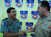 Novo comandante do CPC Cel Gilmar Batinga e Comandate Geral Dário César