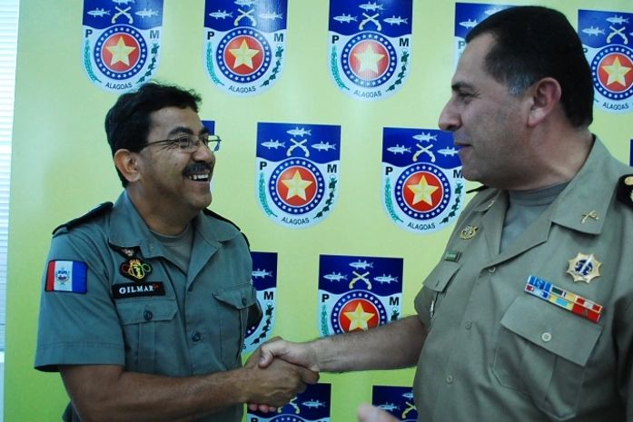 Novo comandante do CPC Cel Gilmar Batinga e Comandate Geral Dário César