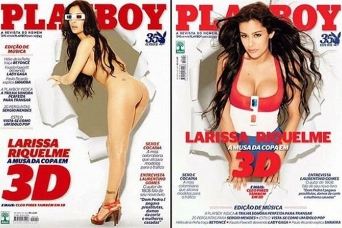 'Playboy' divulga capas da revista com Larissa Riquelme