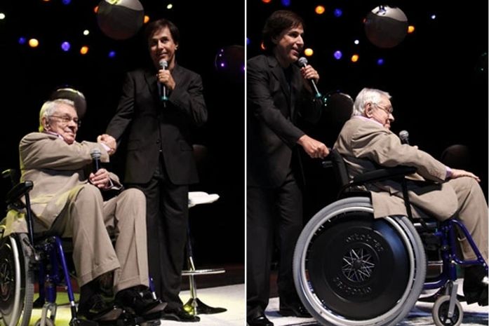 Chico Anysio voltou aos palcos com Tom Cavalcante