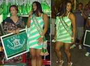 Juliane Almeida, do É o Tchan, recebe a faixa de rainha de bateria