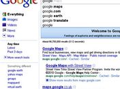 Conteúdo procurado é mostrado enquanto internauta
digita termo