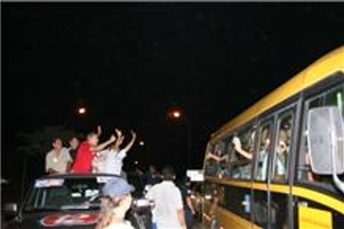 Lessa e os estudantes